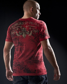 Футболка Affliction Georges St Pierre GSP Icon - Red, Фото № 2