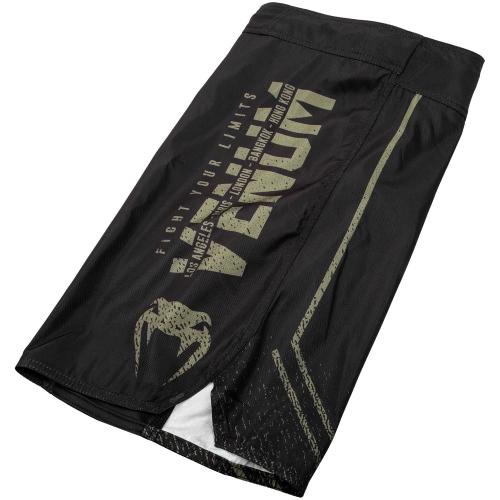 Шорти для ММА Venum Signature Fightshorts Black Khaki Exclusive де купити
