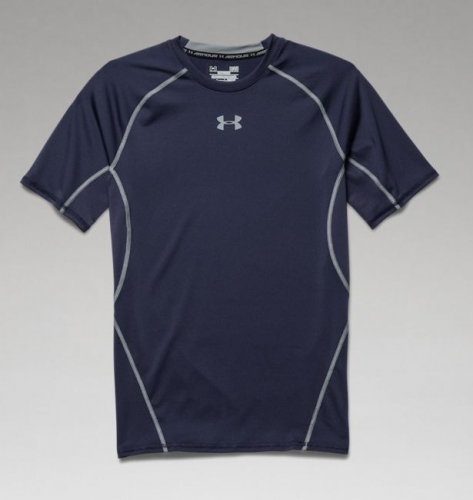 Компрессионная футболка Under Armour HeatGear® Armour Short Sleeve Compression Shirt Navy фото