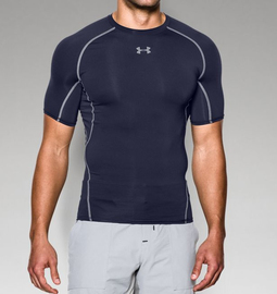 Компрессионная футболка Under Armour HeatGear® Armour Short Sleeve Compression Shirt Navy