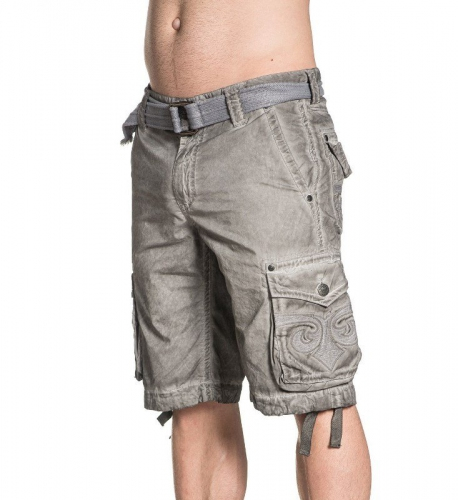 Шорти Affliction Sahara Cargo Short White Oil Stain ціна
