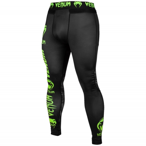Venum Logos Tights Black Neo Yellow compression pants buy