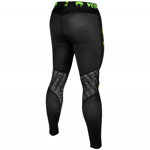 Venum Logos Tights Black Neo Yellow compression pants photo