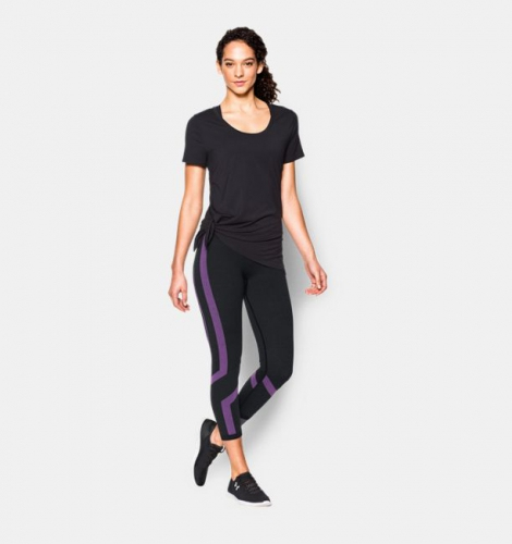 Жіночі спортивні капрі Under Armour Seamless Crop Black ціна