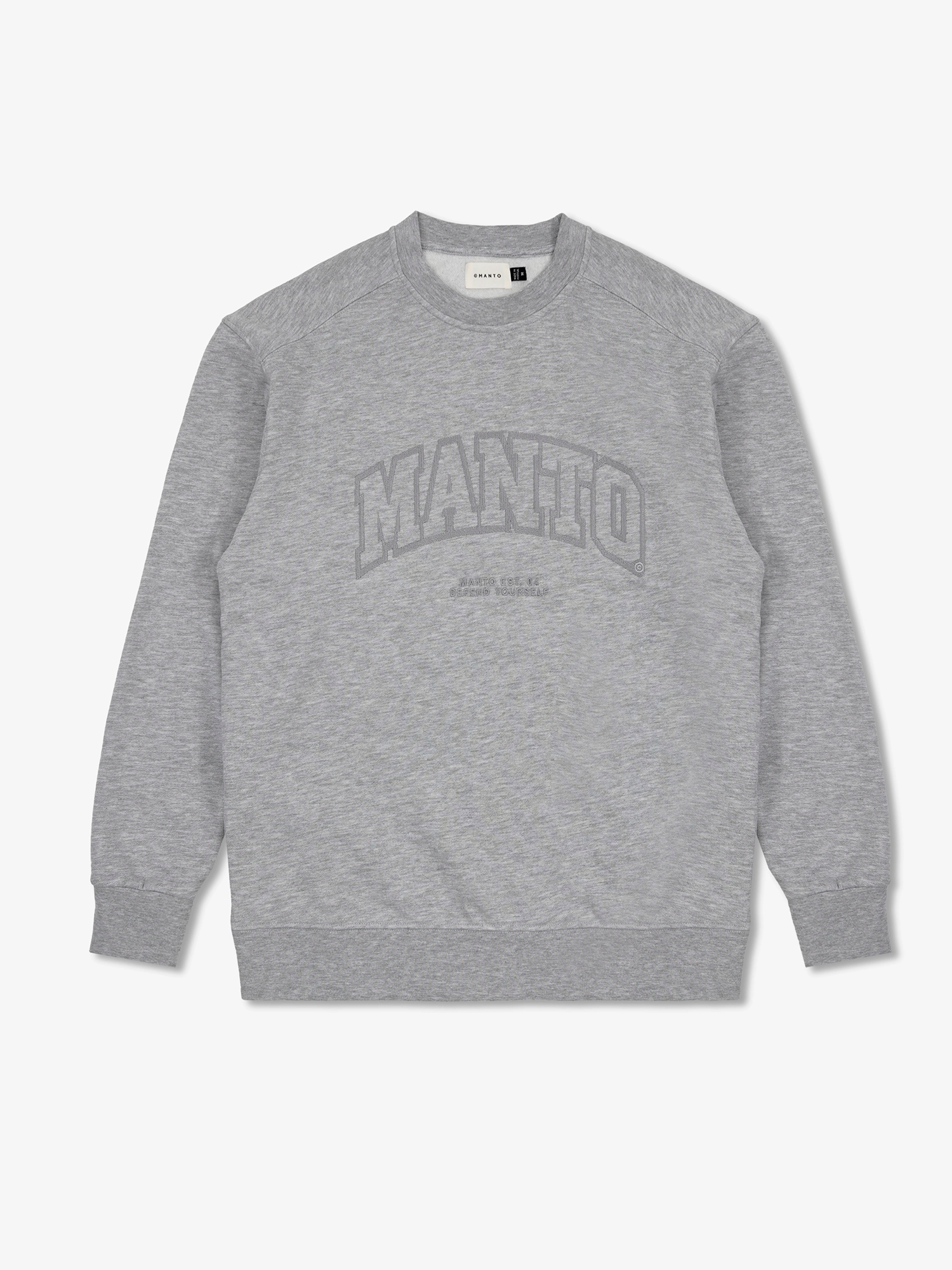 Свитшот MANTO Crewneck Varsity Gray