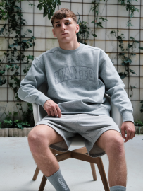 Свитшот MANTO Crewneck Varsity Gray цена