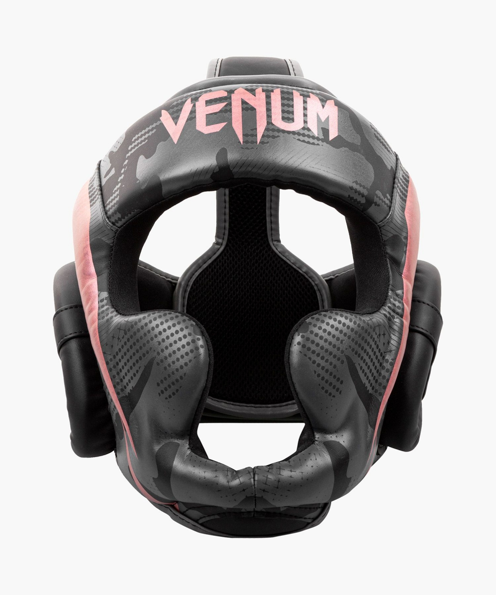 Шлем Venum Elite Headgear Black Pink Gold