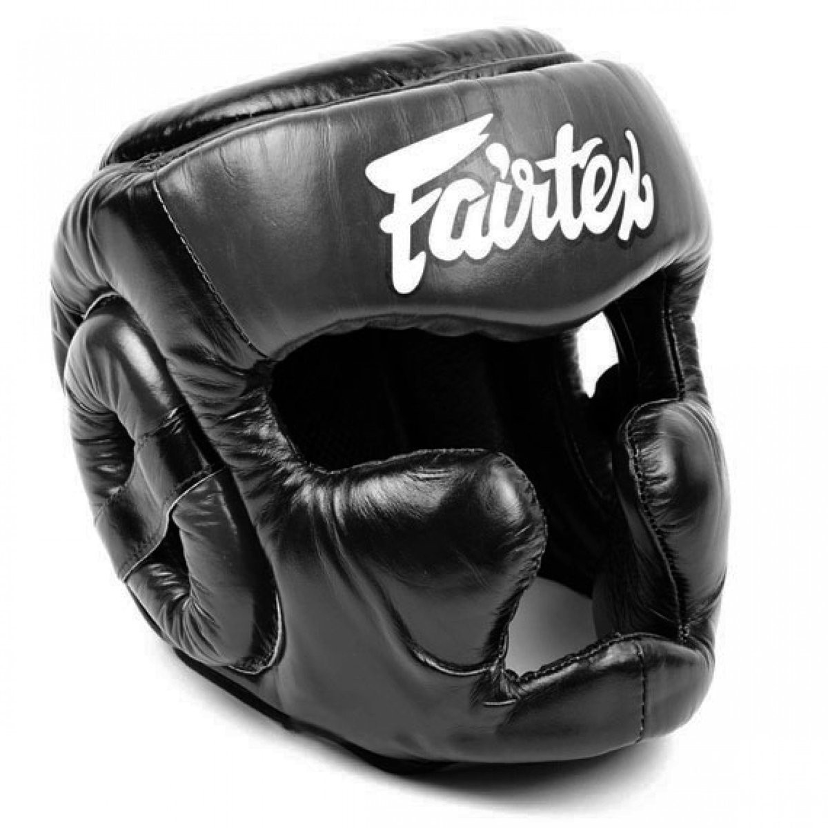 Боксерский шлем Fairtex HG13 Extra Vision Head Guard Black