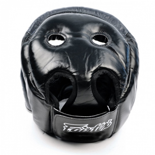 Боксерский шлем Fairtex HG13 Extra Vision Head Guard Black цена