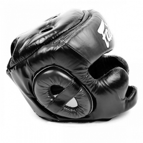 Боксерский шлем Fairtex HG13 Extra Vision Head Guard Black купить