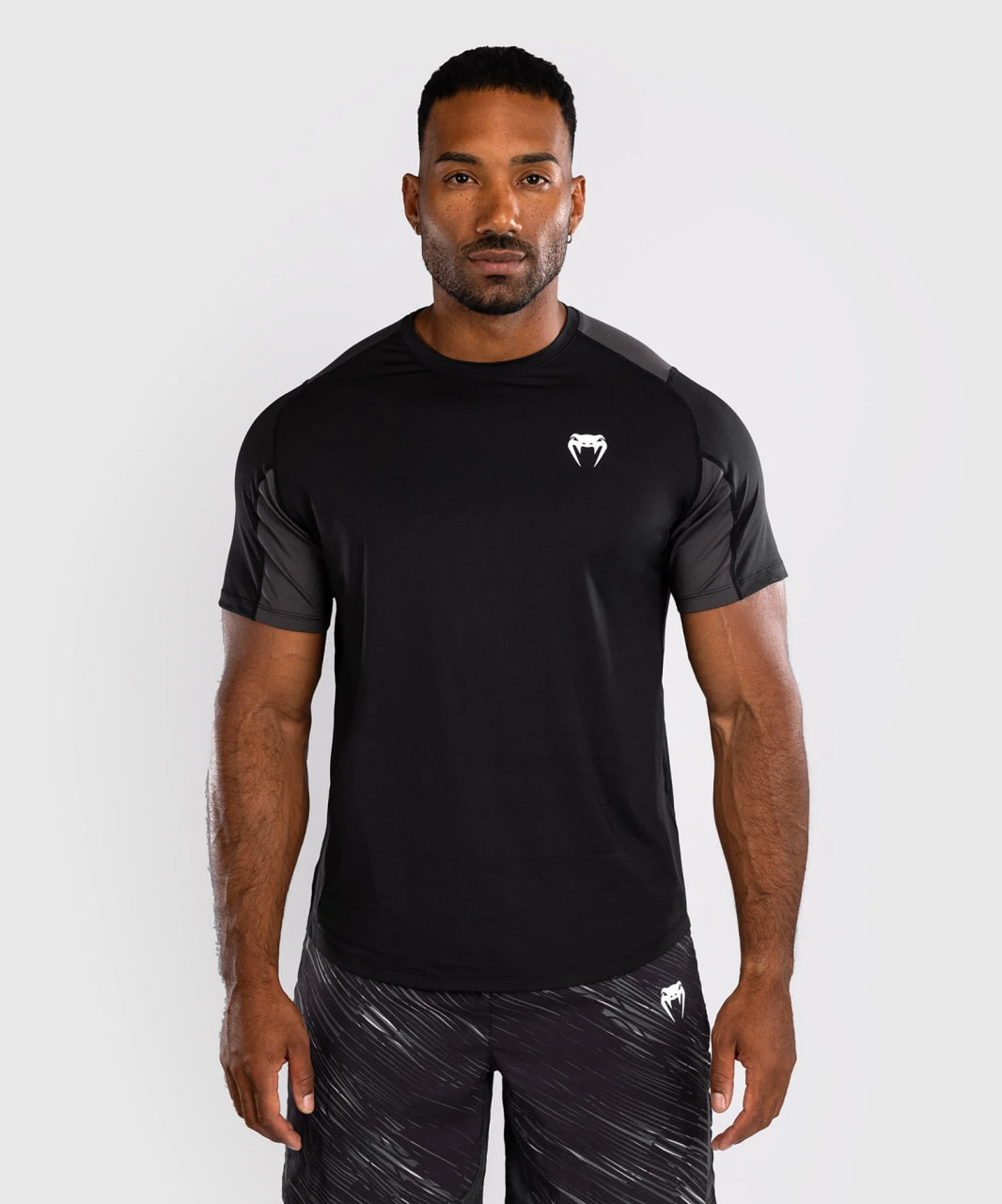 Venum Rapid Dry-Tech Training Shirt - Black/Storm Grey