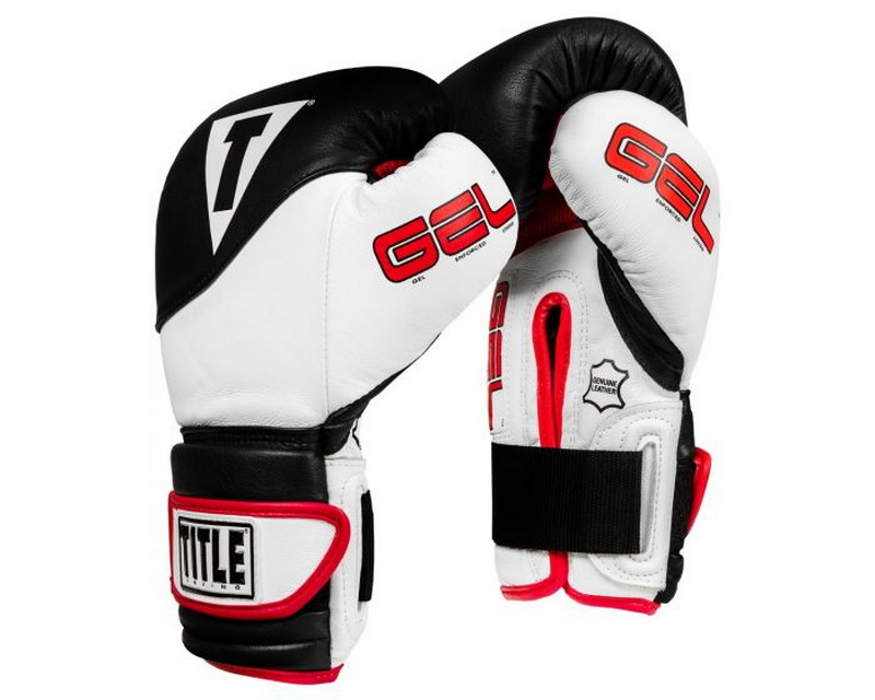 Боксерские перчатки TITLE GEL Suspense Training Gloves Black White