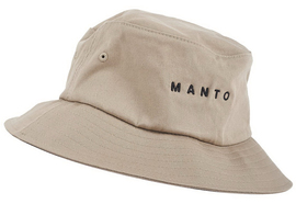 Панама MANTO Bucket Hat Logotype Khaki
