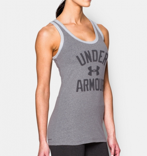 Жіноча майка Under Armour Favorite Graphic Tank True Gray Heather купити