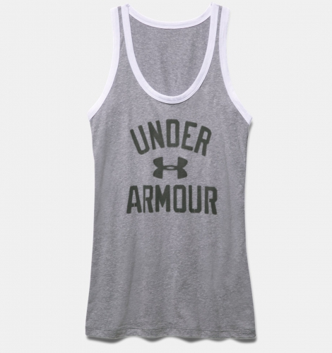 Жіноча майка Under Armour Favorite Graphic Tank True Gray Heather фото