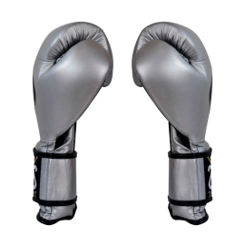 Боксерские перчатки Cleto Reyes Leather Contact Closure Gloves Silver, Фото № 2