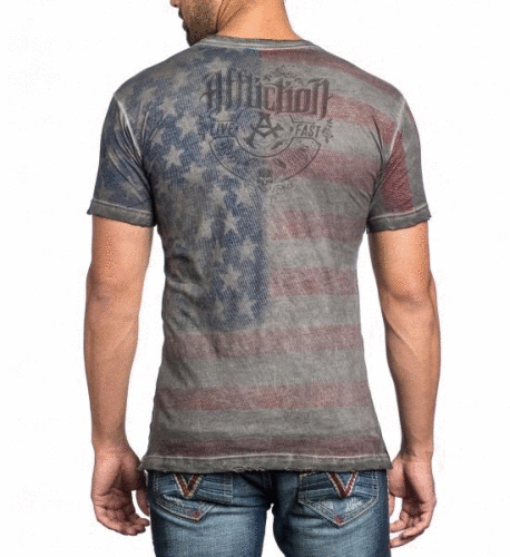 Футболка Affliction Death Rider Crew Tee цена