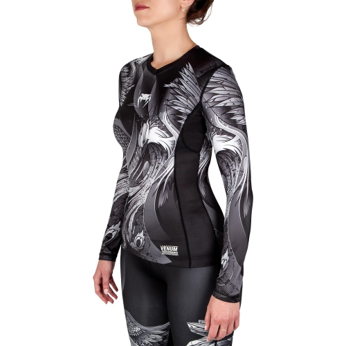 Женский рашгард Venum Phoenix Rashguard Long Black ціна