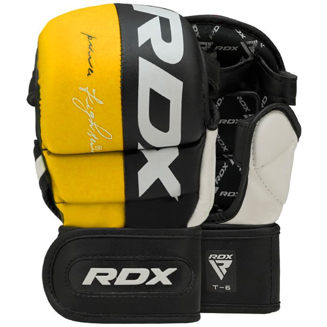 Рукавиці для MMA RDX T6 Sparring Gloves Yellow купити