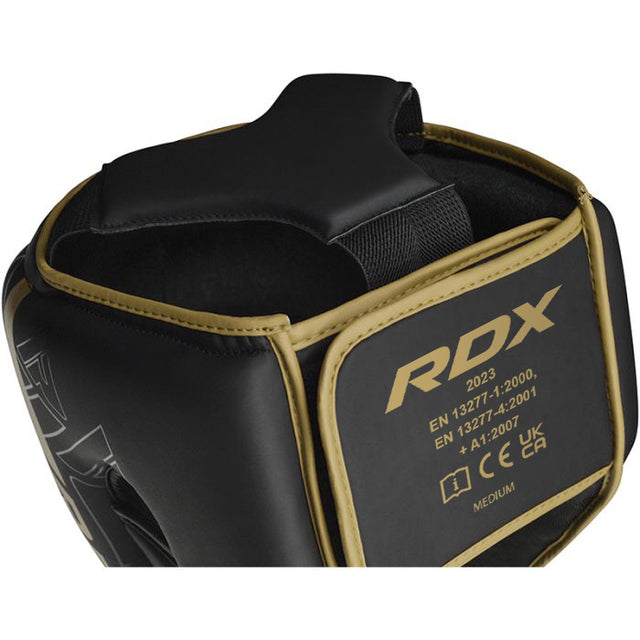 Шолом RDX F6 Kara Head Guard Matte Golden фото