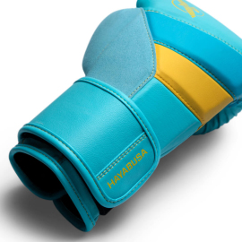 Боксерские перчатки Hayabusa T3 Boxing Gloves Blue Yellow, Фото № 2