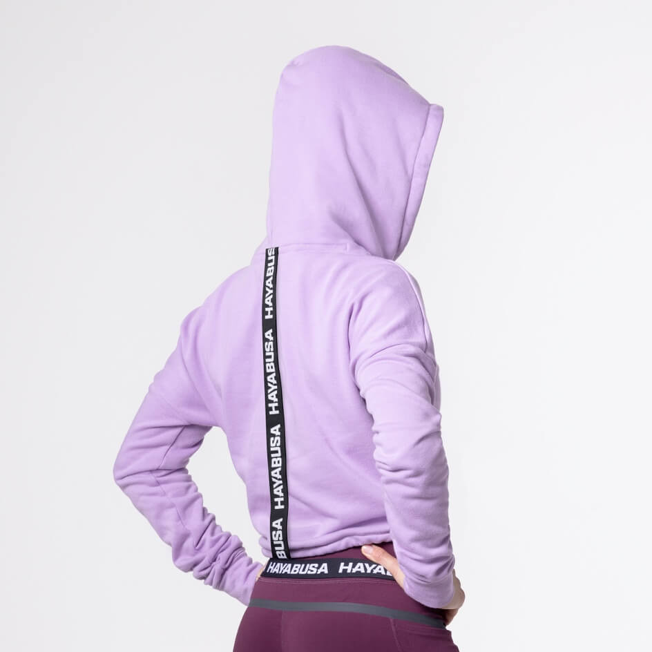 Женская толстовка Hayabusa Women’s Cozy Fleece Cropped Hoodie Lavender цена