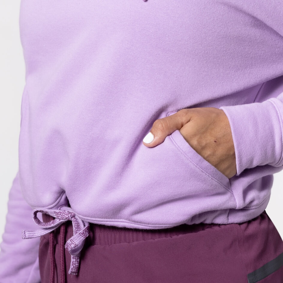 Женская толстовка Hayabusa Women’s Cozy Fleece Cropped Hoodie Lavender оригинал