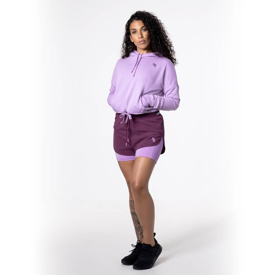 Женская толстовка Hayabusa Women’s Cozy Fleece Cropped Hoodie Lavender размер