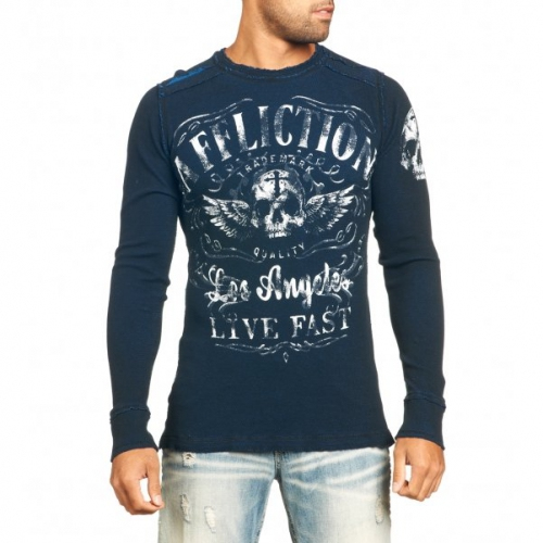 Affliction Davey Jones Thermal Blue double-sided thermal mitt buy