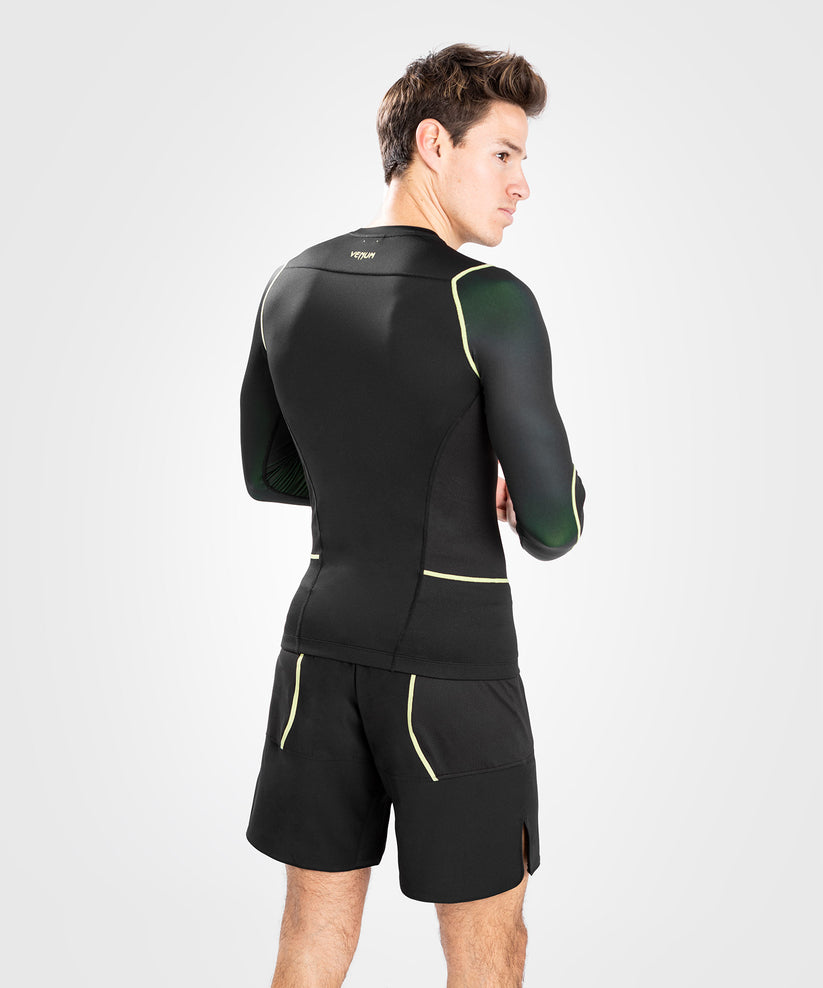 Venum Fusion 2.0 Rashguard Long sleeves Black Yellow photo