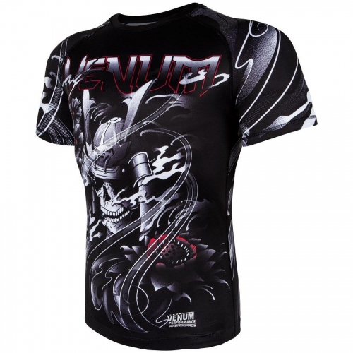 Рашгард Venum Samurai Skull Rashguard Short Sleeves Black ціна