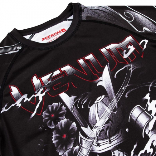 Рашгард Venum Samurai Skull Rashguard Short Sleeves Black оригінал