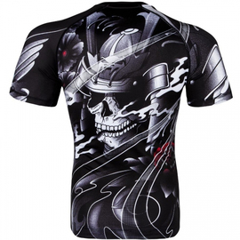 Рашгард Venum Samurai Skull Rashguard Short Sleeves Black, Фото № 2