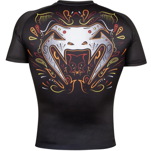 Рашгард Venum Santa Muerte 2.0 Rashguard Short Sleeves Black фото