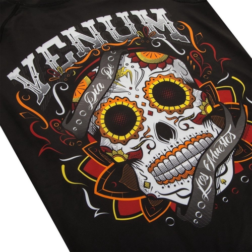Рашгард Venum Santa Muerte 2.0 Rashguard Short Sleeves Black размер