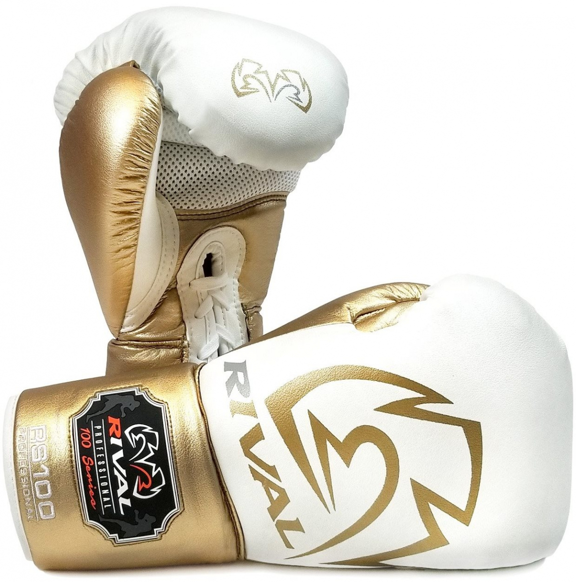 Боксерские перчатки Rival RS100 Professional Sparring Gloves White Gold