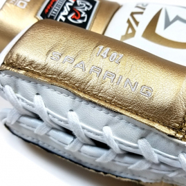 Боксерские перчатки Rival RS100 Professional Sparring Gloves White Gold, Фото № 3
