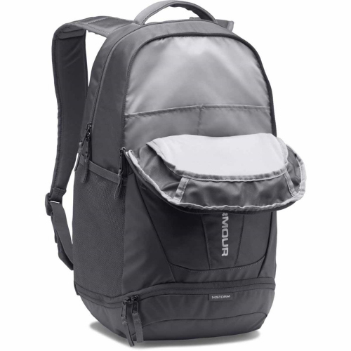 Under Armour Hustle 3.0 Backpack Graphite sports backpack photo