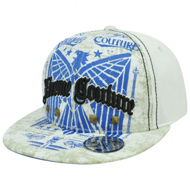 Бейсболка Xtreme Couture by Affliction Flat Bill Snapback White, Фото № 2