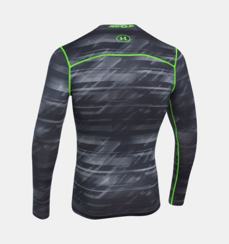 Компресійна футболка Under Armour ColdGear® Armour Printed Compression Stealth Gray оригінал