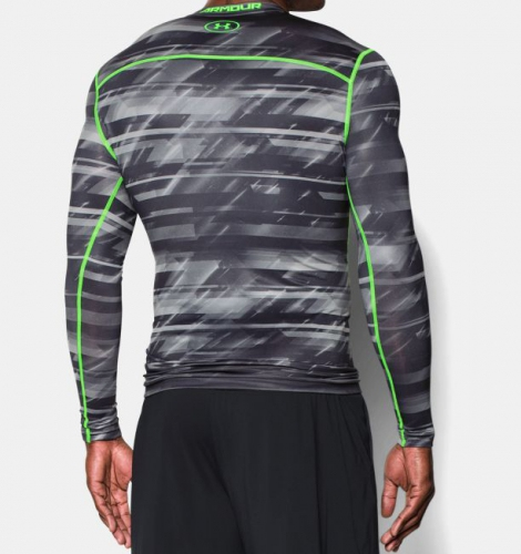 Компресійна футболка Under Armour ColdGear® Armour Printed Compression Stealth Gray купити