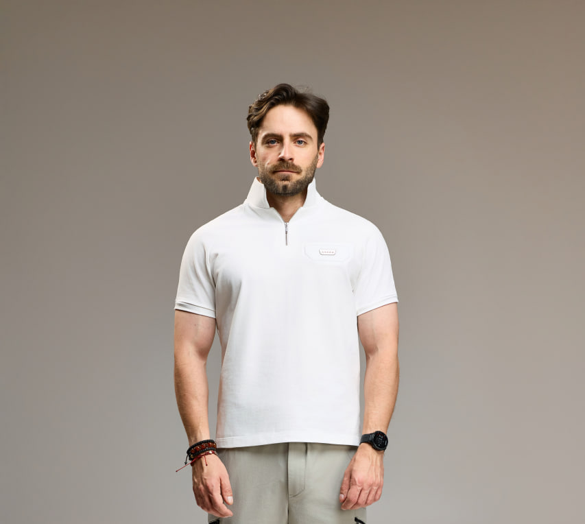 Футболка-поло ASKER Urban Warrior Polo White купити