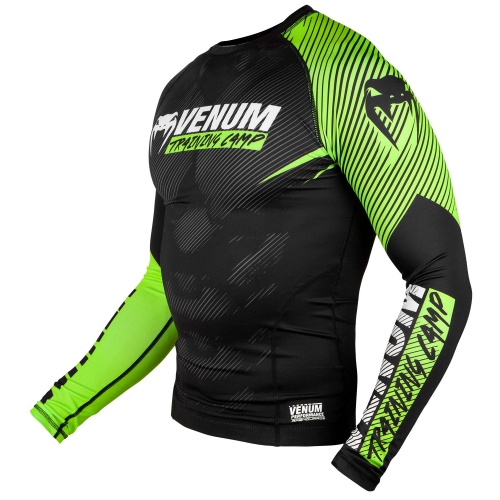 Рашгард Venum Training Camp 2.0 Rashguard Long Black Neo Yellow ціна
