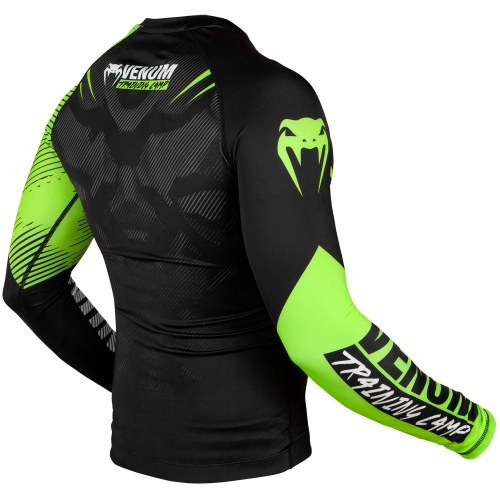 Рашгард Venum Training Camp 2.0 Rashguard Long Black Neo Yellow фото