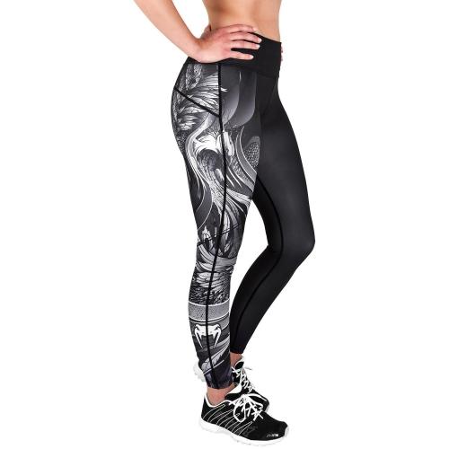 Женские леггинсы Venum Phoenix Leggins Black White оригинал
