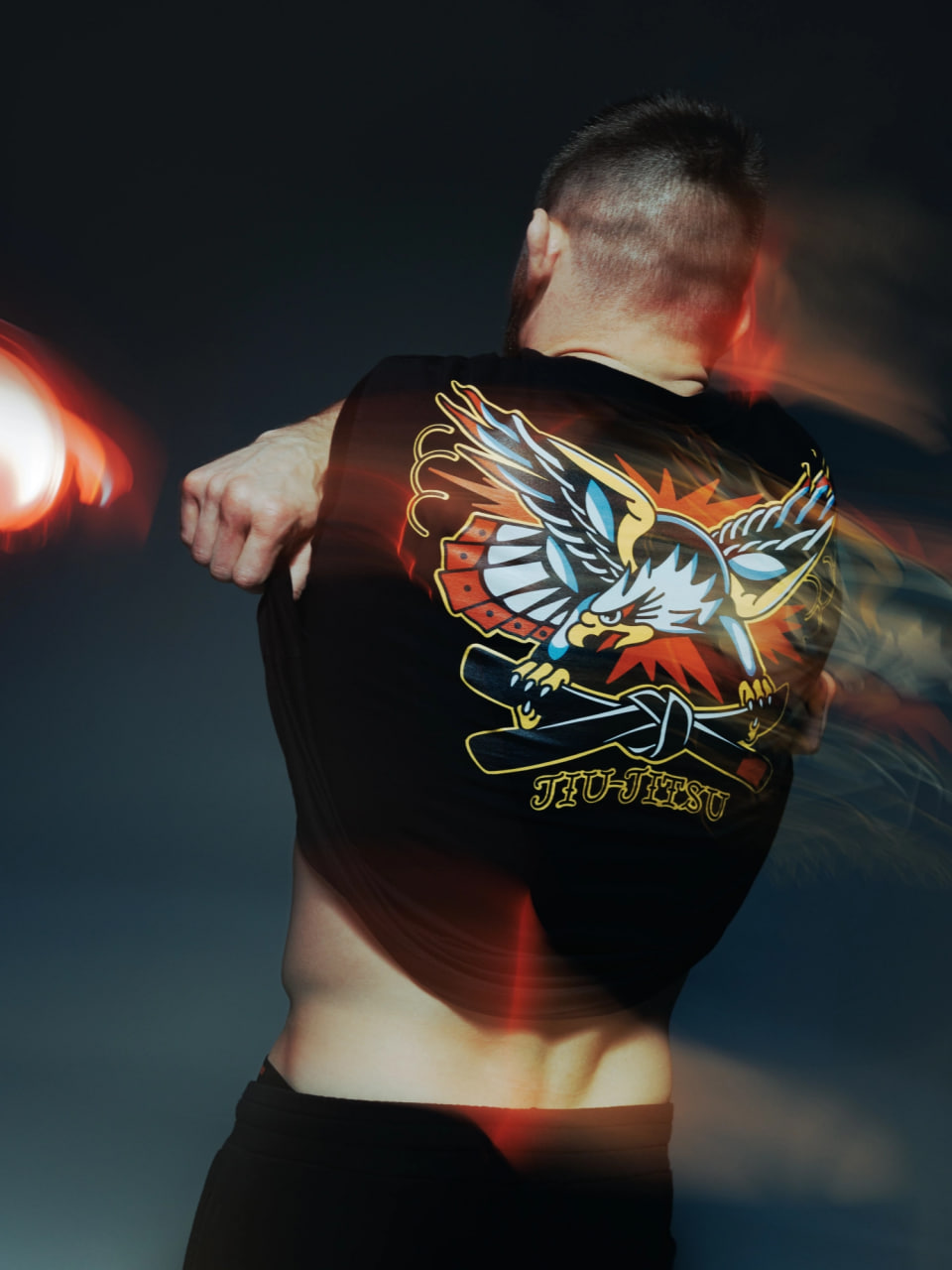 Футболка MANTO x Panku t-shirt EAGLE black фото