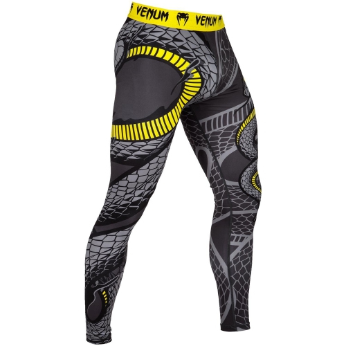 Компрессионные штаны Venum Snaker Spats Black Yellow ціна