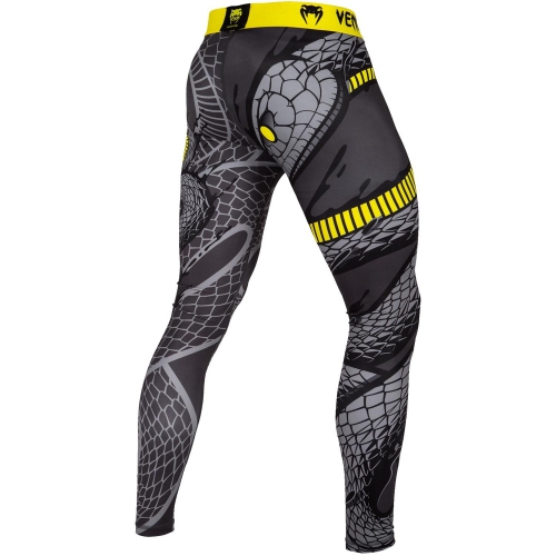 Компрессионные штаны Venum Snaker Spats Black Yellow купити