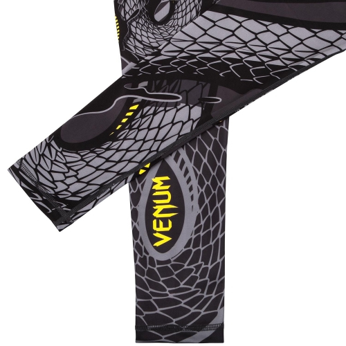 Компрессионные штаны Venum Snaker Spats Black Yellow де купити