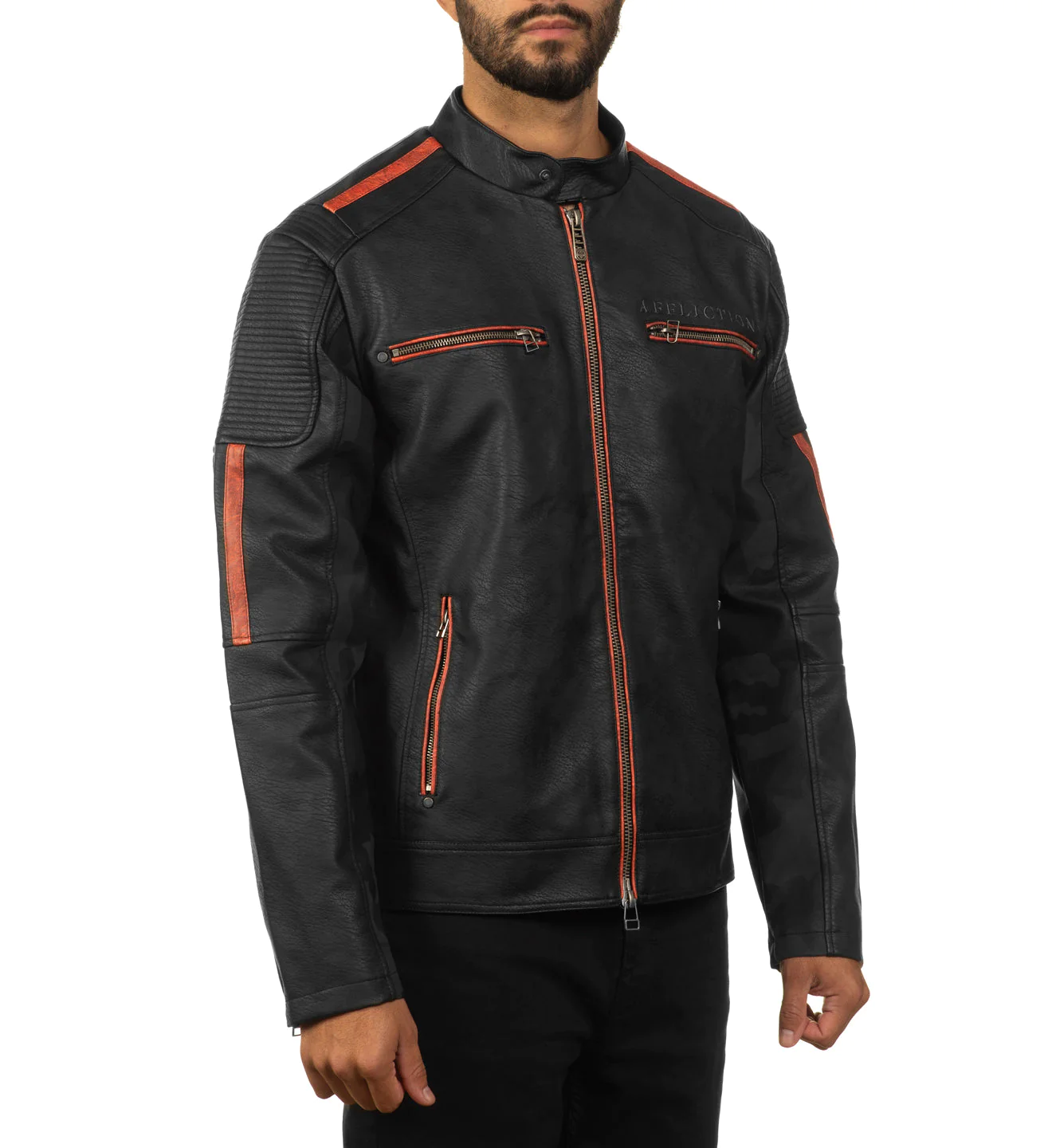 Affliction Black Bird Jacket Black Orange price